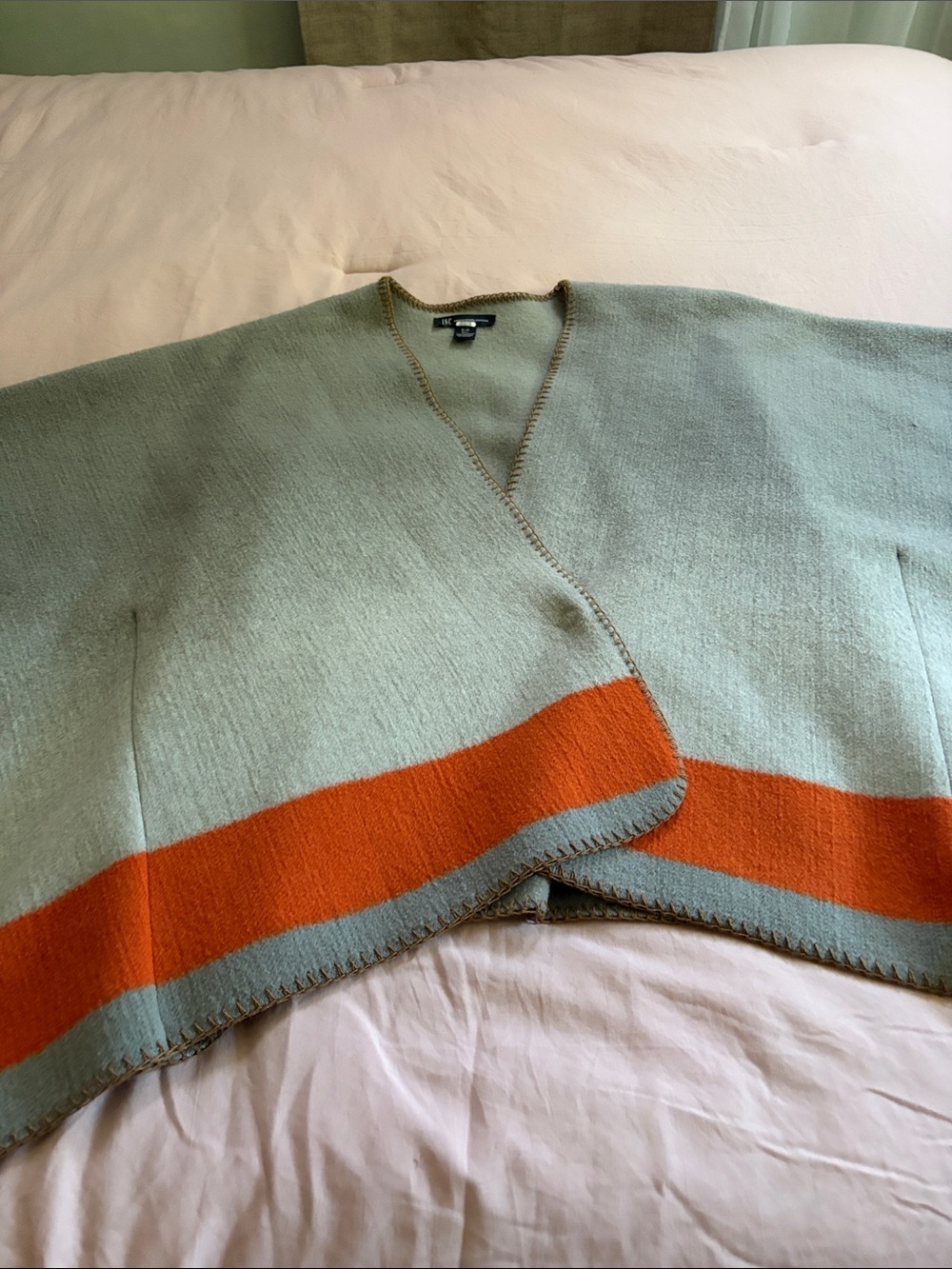 International Concepts poncho wrap tribal